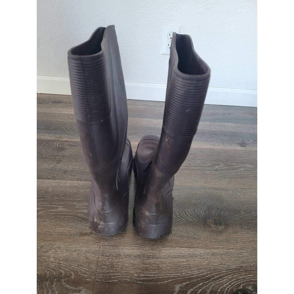 OSCA Cruiser Men's Brown Rubber Boots Lightweight size 12 Rain Waterproof - Picture 2 of 7